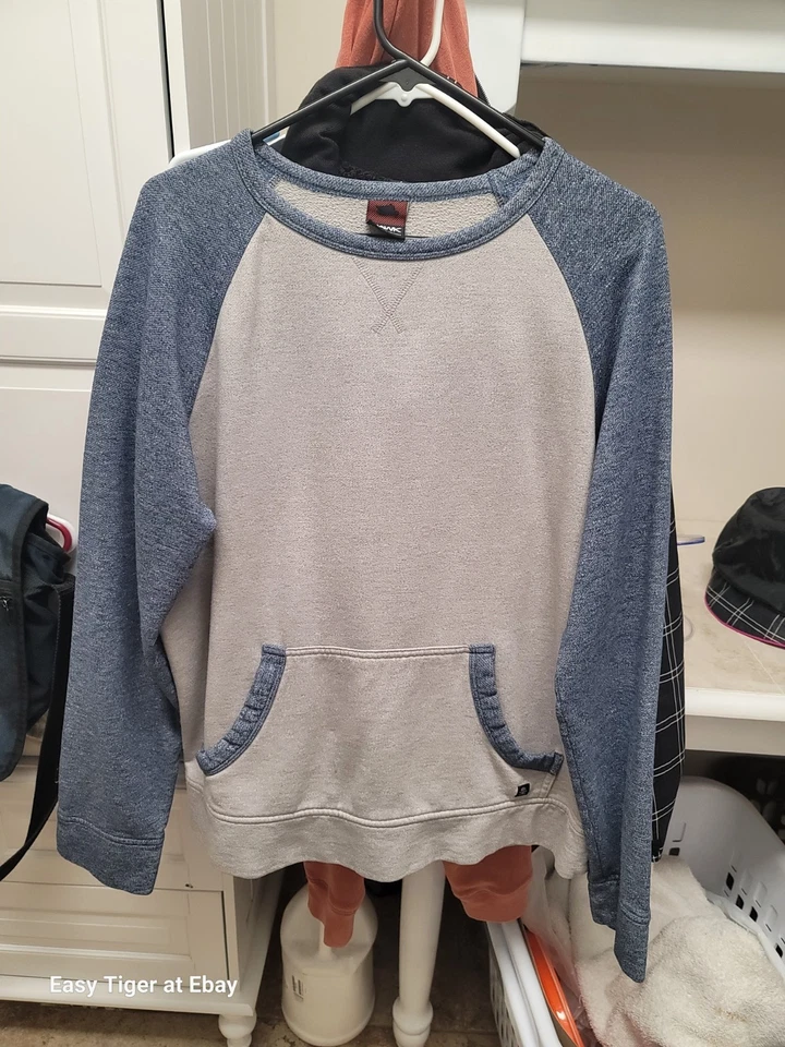 Sudadera Tony Hawk Para Hombres Grande Cuello Redondo Pullover Bloques de Color BOLSILLO CANGURO Foto 2 de 4