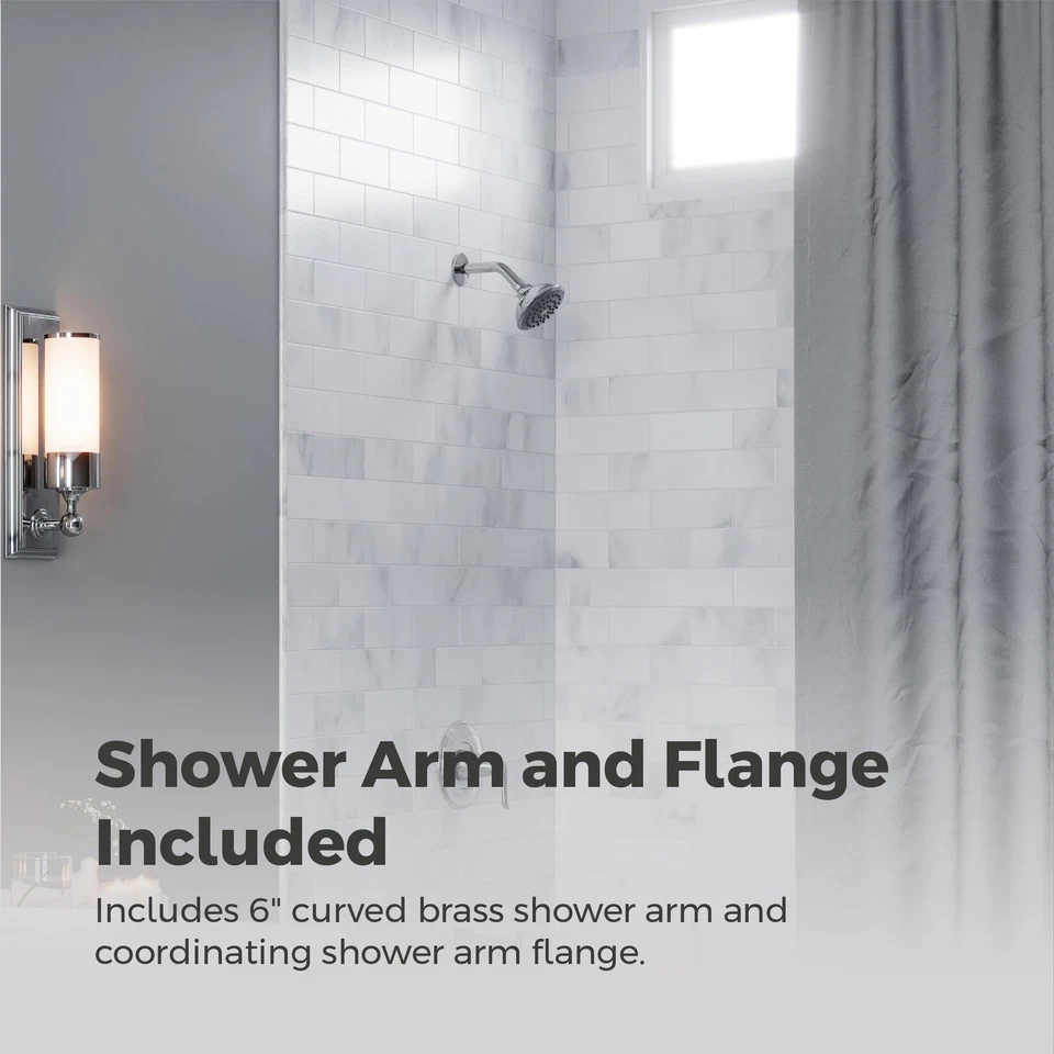 Pfister Willa Tub & Shower Trim Kit, Valve and Cartridge Included, 8P8WS2MALSCC - Image 3 of 4