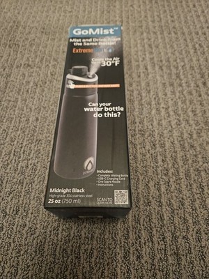 Extreme MIST - GoMist Misting & Drinking Bottle - Personal Mister Black