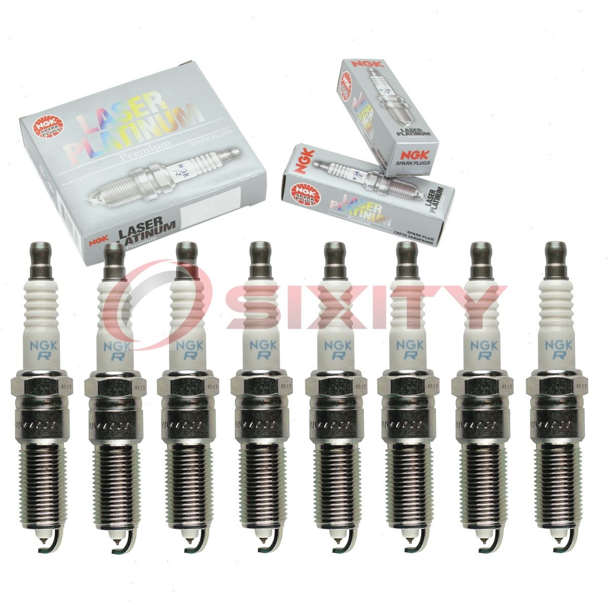 8 pc NGK 97408 LZTR6AP11EG Laser Platinum Spark Plugs for XP6043 SP149212AC pk