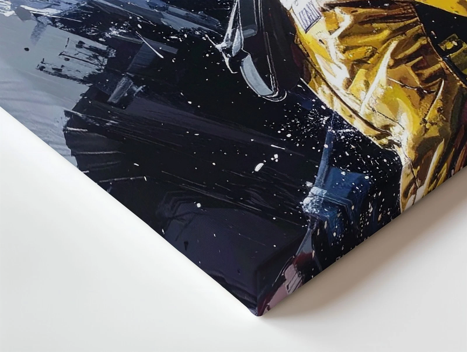 Ayrton Senna Rain Race Canvas Poster