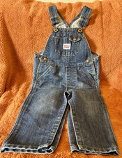 Levi's Baby Denim Overall One-Piece 24M Blue Snap Closure Logo Button
