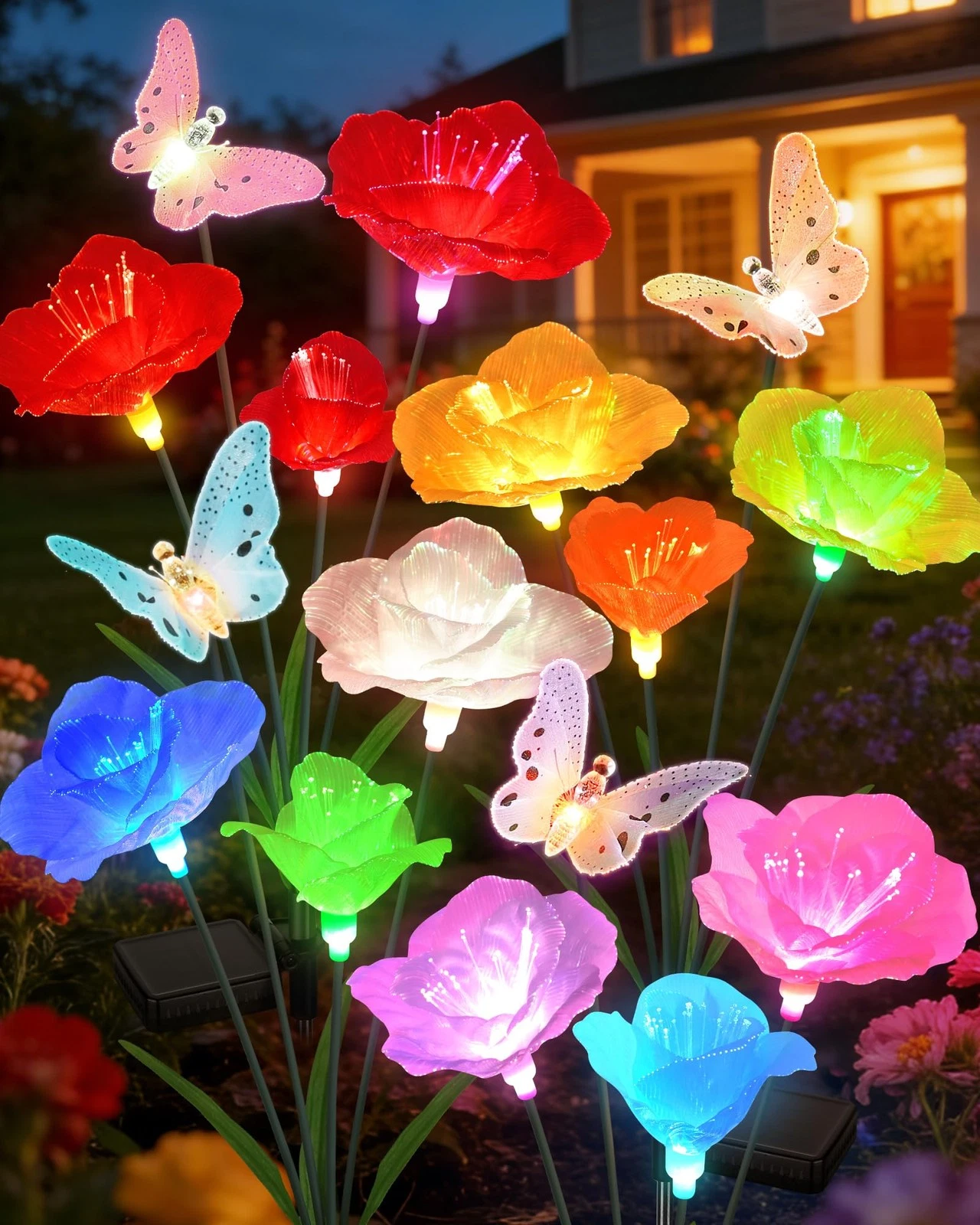 Solar Garden Lights Outdoor Waterproof 4 Pack Swaying Butterfly Light with 7-...
Opens in a new wind
