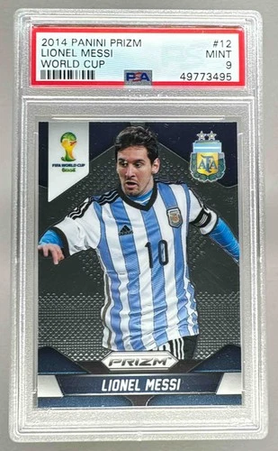 49773495 Lionel Messi 2014 Panini Prizm FIFA World Cup Brazil #12 PSA 9