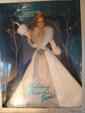 2003 Holiday Visions Barbie Doll Winter Fantasy Special Ed. Mattel the box has