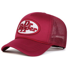 Dr. Pepper Netz Kappe M&uuml;tze Baseball Cap Schirmm&uuml;tze rot weinrot