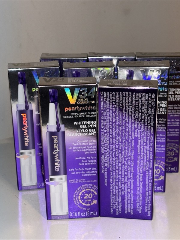 V34  pearlywhite WHITENING GEL PEN Color Correcting Whitening Pen Viral Tic Tok!