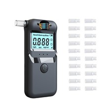Digital Alcohol Tester with 20 Hygienic Mouthpieces for Convenient Use
