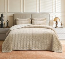 Lr Rocaloca Luxurious Velvet Quilt King Size Set 98 X106 Ultra Soft Bedding Set