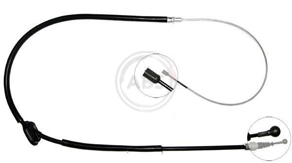 A.B.S.-OE K18296-OE Cable Pull, parking brake for AUDI,SEAT,SKODA,VW