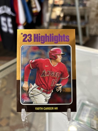 2024 Topps Heritage #7 Shohei Ohtani ‘23 Highlights 150th HR Chrome SP /699!!!