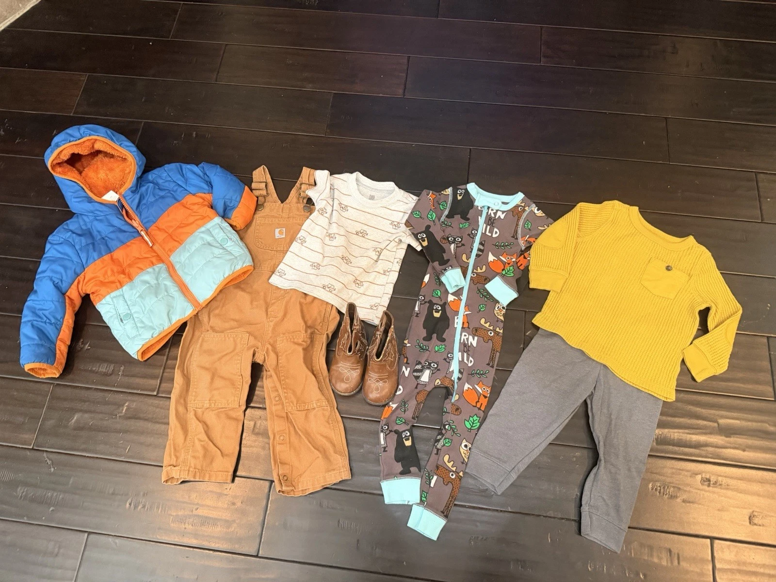 Lot of 6 Winter piece Boy Toddler Clothes Size 18 Months