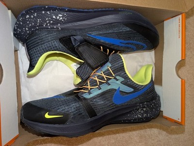 Nike Air Zoom Pegasus 38 FlyEase Shoes Mens Size 9 Black Blue Running DZ4847-001
