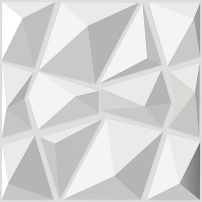 Art3d 33 Pack Decorative PVC Wall Panels 12''x12'' for 11.8'' x 11.8'', White 