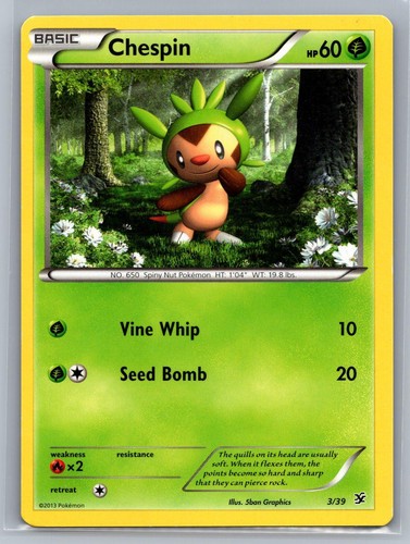 Chespin 3/39 Kalos Starter Set Pokemon LP