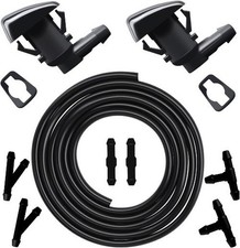 Windshield Washer Nozzles Wiper Spray Kit Replacement Fit For 07-17 Acadia, 09-1