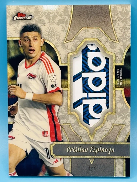 Cristian Espinoza FF-CE 2024 Finest Fabric Relic Rare 1/1 Match Worn Memorabilia