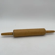Vintage Wood Rolling Pin Handles Farmhouse Country Primative Wooden 17"