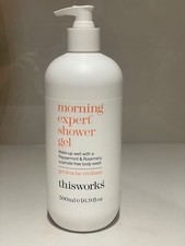 Image of This Works Morning Expert Shower Gel 500ml. Mood Enhancing. 99% Natural. New.