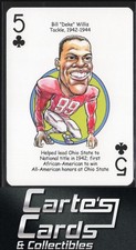 Bill Willis 2019 Hero Decks Ohio State Buckeyes Football Heroes Playing Cards 5C
