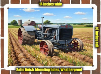 Metal Sign - 1930 Twin City 21-32 Tractor Oil Painting - 14x10