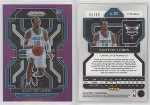 2021-22 Panini Prizm Purple Prizm /99 Scottie Lewis #287 Rookie RC