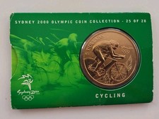 🧭 🇦🇺 AUSTRALIA 5 DOLLARS 2000 CYCLING SYDNEY OLYMPICS