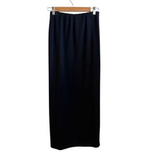 Vintage Lauren Ralph Lauren Wool Skirt NWT Sz S Elastic Waist Navy Preppy 90s