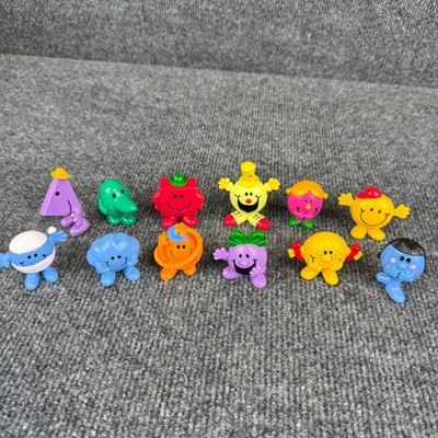 Vintage Arby's Mr Men Little Miss PVC Figure Lot Of 12 1980s Fast