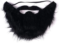 VIGUEUR Mustaches - Costume Party Male Man Fake Beard Moustache Black (1Pc)