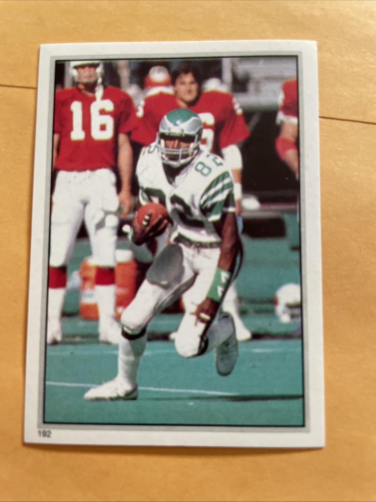 1985 Topps Stickers Mike Quick #192 Philadelphia Eagles