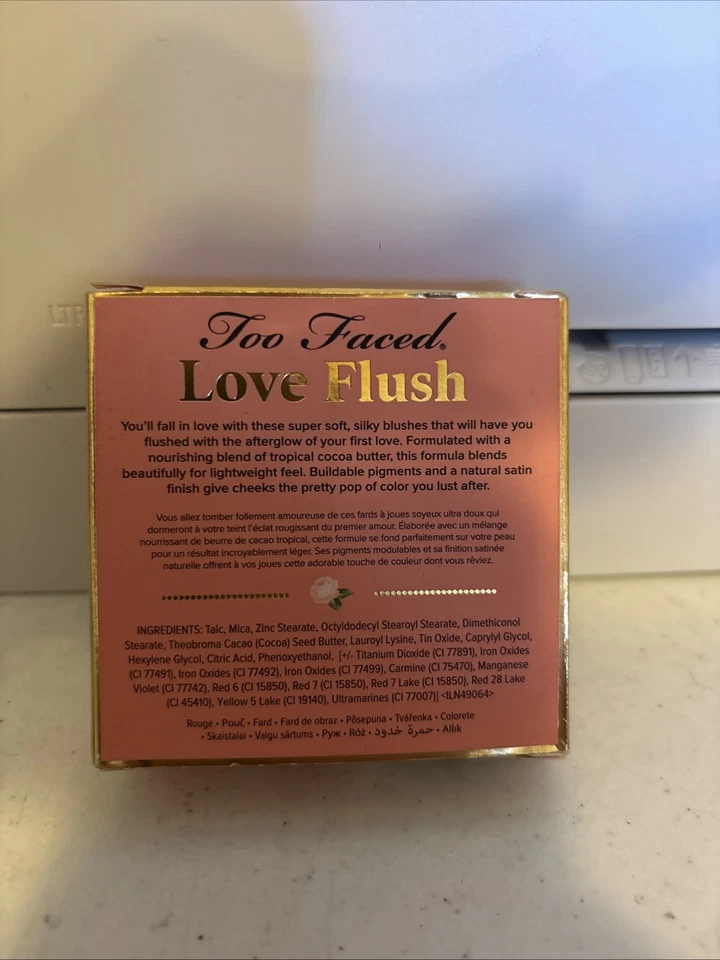 Too Faced Love Yourself Love Flush Watercolor Blush 0.21 oz New in Box - Image 2 of 2