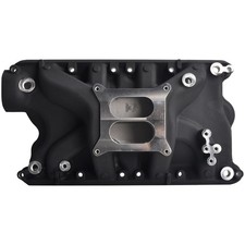 For Sbf Small Block Ford V8 5.8l 351w Black Dual Plane Aluminum Intake Manifold