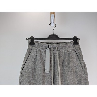 Rick Owens x Champion Knitted Beveled Pods Shorts in Grey Melange