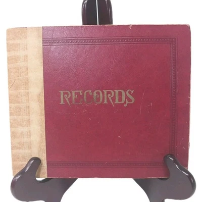 Vintage Record Storage 12 Album Binder Book 7" Inch 45 RPM Records - Photo 1/4
