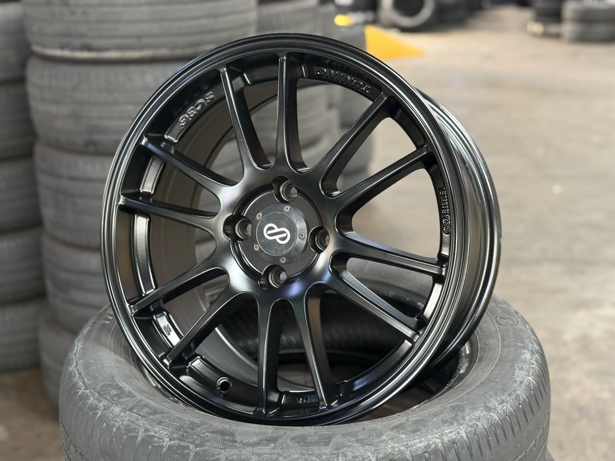 Genuine Used 16x7 Enkei Tuning SC36 (4 wheel) Black 4x100 fit