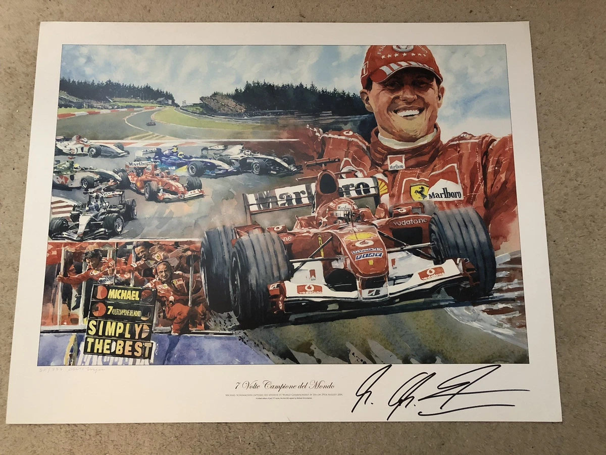 Formula 1 亲笔签名版画、印花| eBay