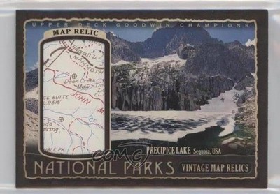2018 Goodwin Champions Parks Vintage Map Relics 13/90 Sequoia National Park x3c