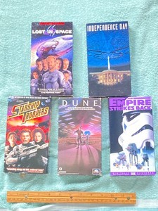 vhs tapes. Sci-fi #2- lot of 5-mixed-1990-fair