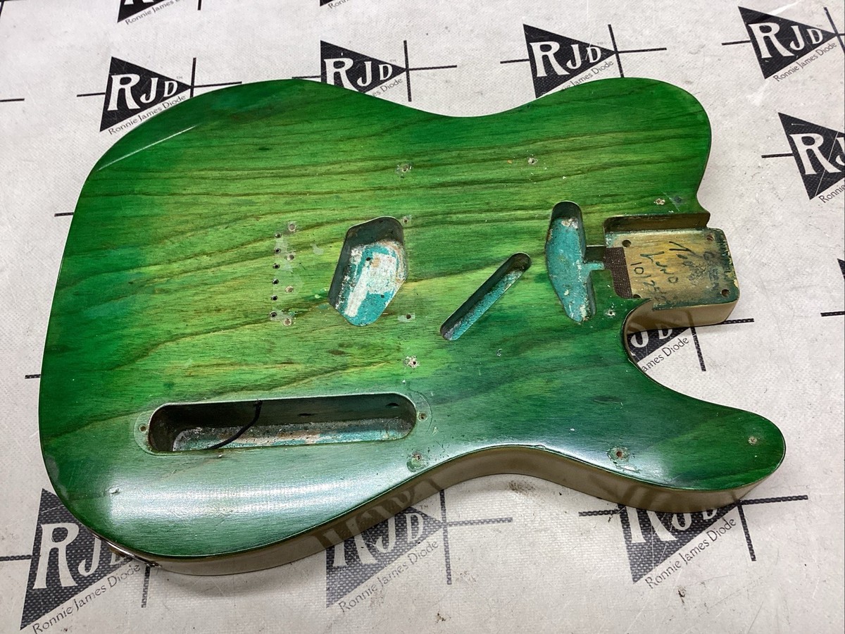 Tele Style Electric Guitar Body Green Ash | eBay