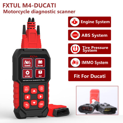 FXTUL Motorrad Diagnosegerät OBD2 Motorrad Diagnose Scanner Geeignet für Ducati