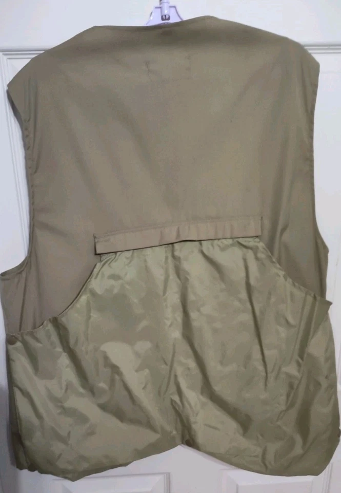 BROWNING VTG 90s Men’s Hunting Vest Utility Pockets Khaki Made In USA Men's 2XL - Image 3 of 4