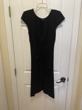 Max Studio Black Deep V Dress