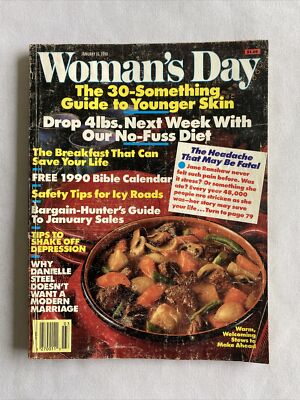 1990 January 16 Woman s Day Magazine Tips To Shake Off Depression (MH892)