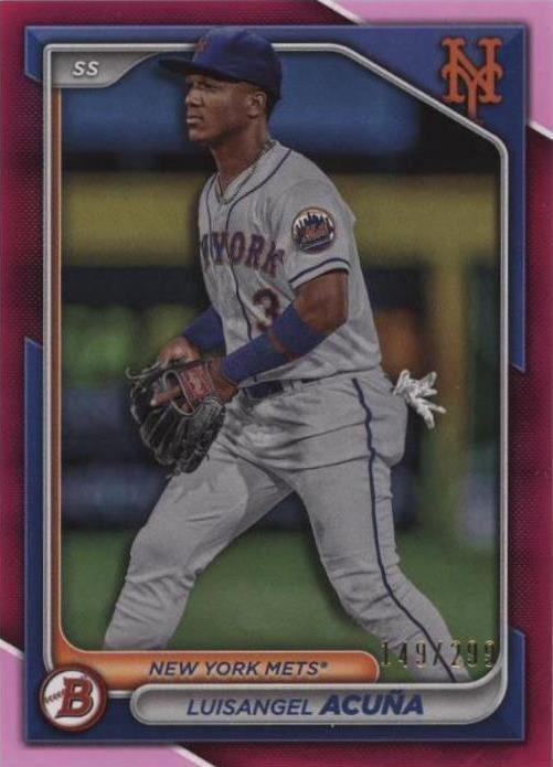 2024 Bowman - Prospects Luisangel Acuna #BP-40 Fuchsia Border /299 (RC ...