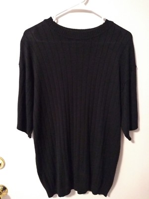 Elliott Men's Black SS Shirt 100% Acrylic Size Large Sharp!!