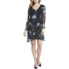 Karen Kane flower print dress - Retail $158-   - Size L - NWT