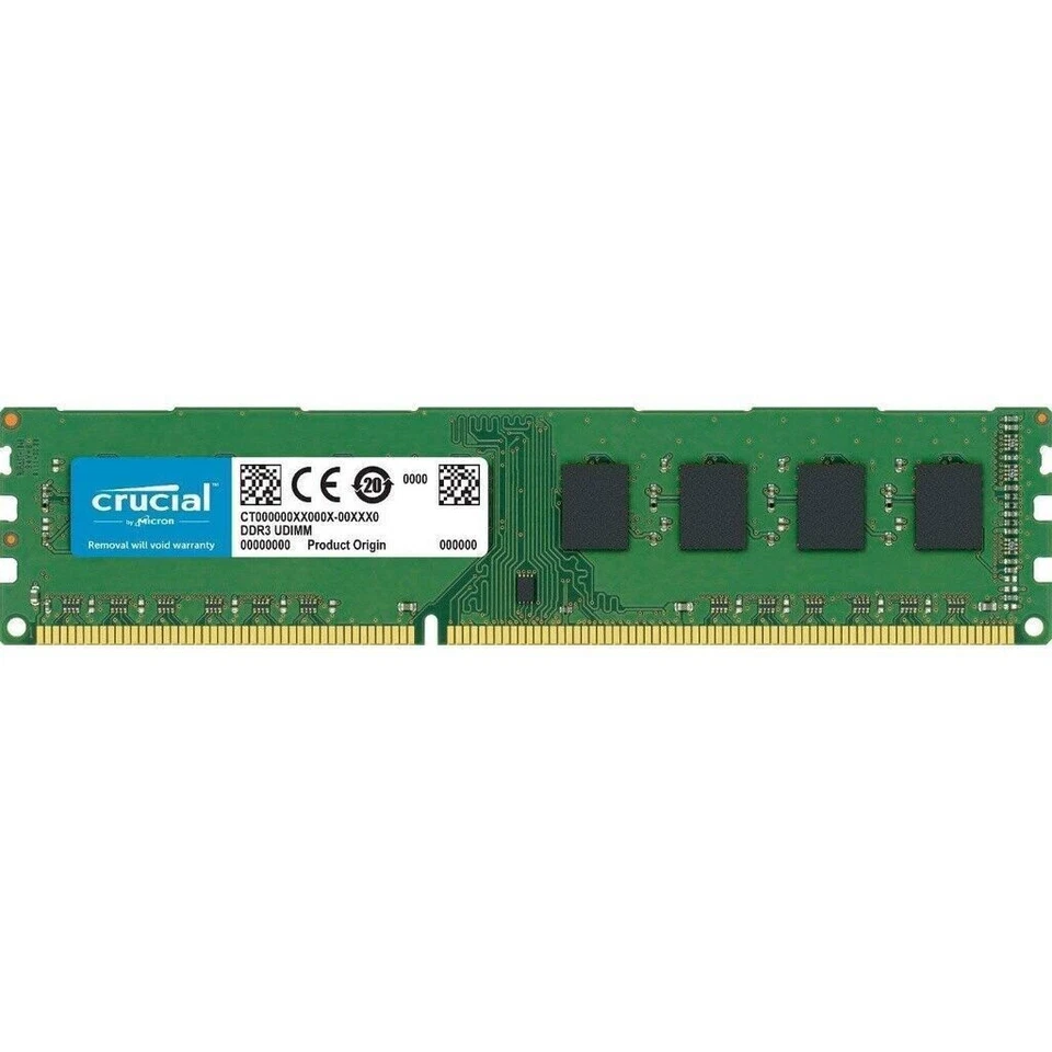 CRUCIAL DDR3 8GB 1333 MHz PC3-10600 Desktop 240-Pin DIMM Non ECC Memory RAM 1x8G - Image 4 of 4