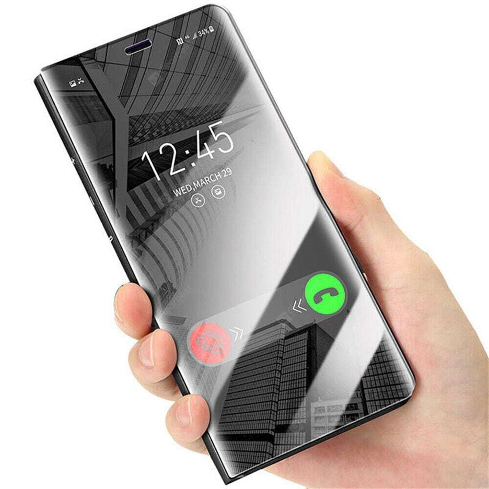 FLIP CASE FOR SAMSUNG GALAXY NOTE 8 CLEAR VIEW 360° BLACK BOOK
