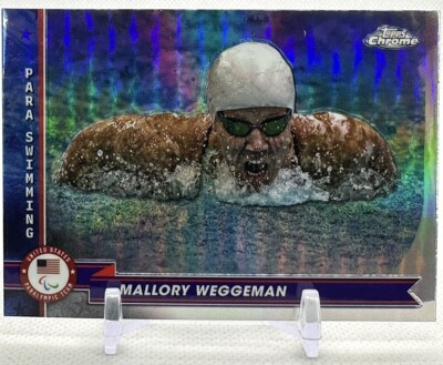 Mallory Weggeman 2024 Topps Chrome US Olympic & Paralympic #161 Refractor